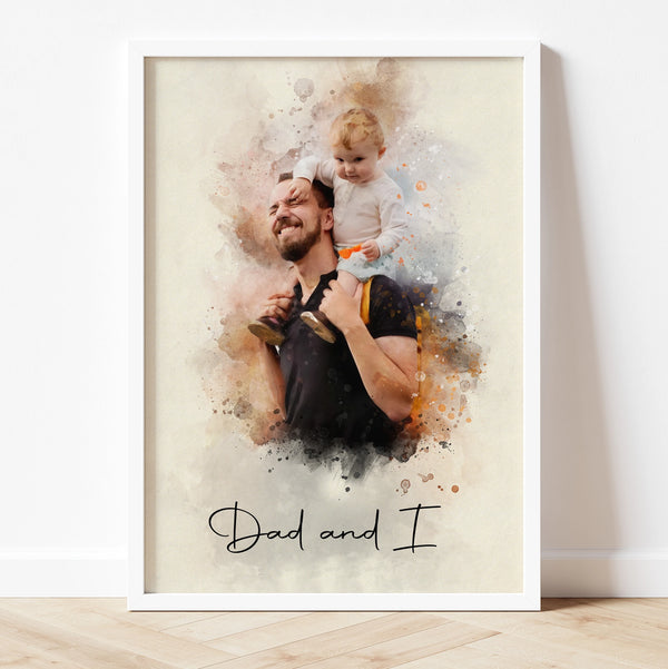 Personalized Father's Day Gift Portrait